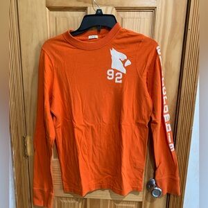 Abercrombie & Fitch Muscle Boys youth XL Orange Long Sleeve T-shirt